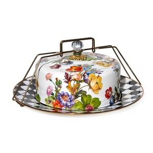Mackenzie Childs Flower Market Cake Stand